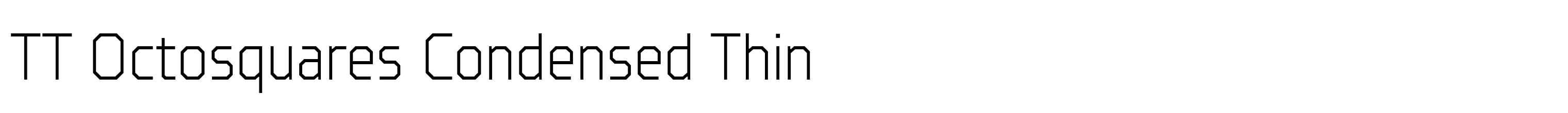 TT Octosquares Condensed Thin